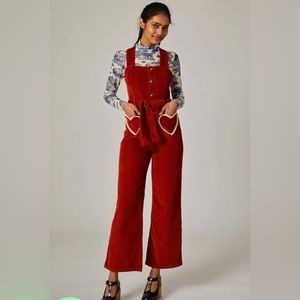 Rachel Antonoff Clem Jumpsuit in Copper - SOLD OUT online, Heart pockets ❤️❤️